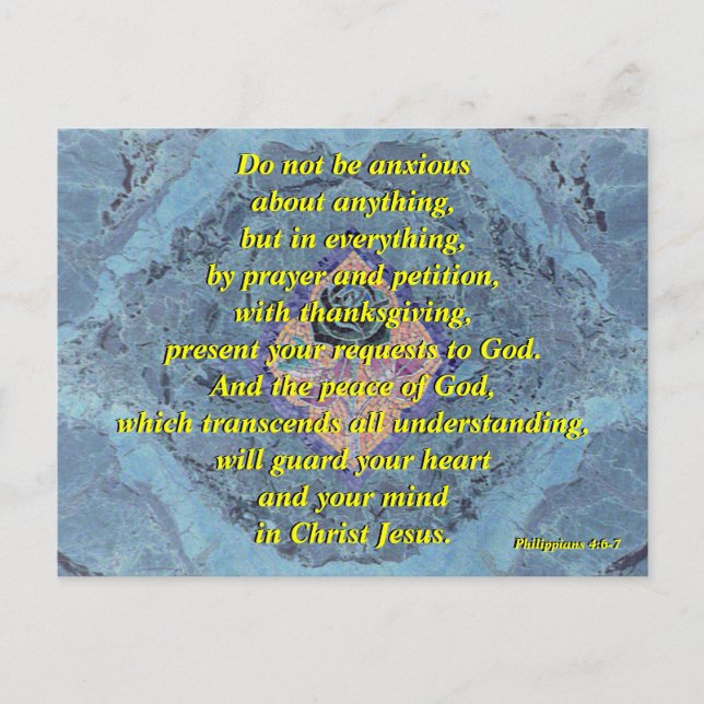 Var inte orolig (ro) - vykort (Framsida)