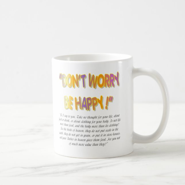 Var inte orolig Var Glad Kaffemugg (Höger)
