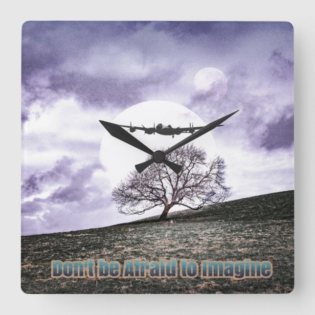 Var inte rädd att föreställa dig fyrkantig klocka (Framsida)