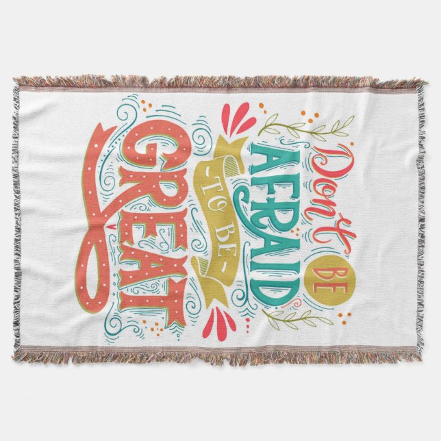 Var inte rädd att vara underbart filt (Framsidan)