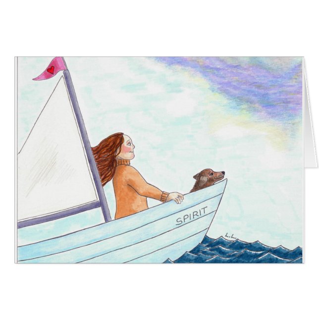 Var inte rädd av stormar hälsningskort (Framsidan Horizontal)