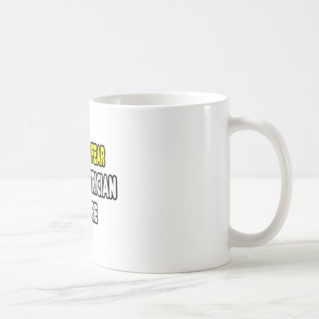 Var inte rädd, elläkaren är här kaffemugg (Höger)