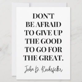 Var inte rädd för att ge ska öka bran kort