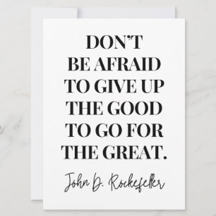 Var inte rädd för att ge ska öka bran kort