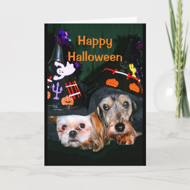 Var inte rädd för barken, happy halloween! kort (Framsida)