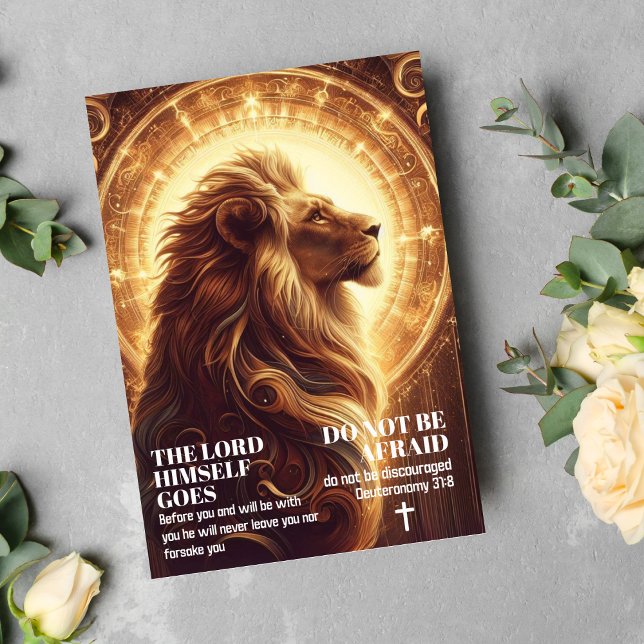 Var inte rädd för deuteronomi 31:8 kort (Skapare uppladdad)