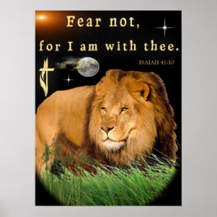 Var inte rädd för jag är med dig poster