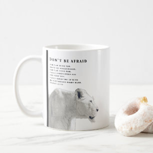 Var inte rädd för Lejon bibelkonst Kaffemugg
