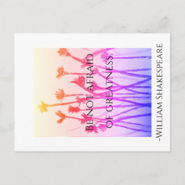 Var inte rädd för vykort med stor storlek