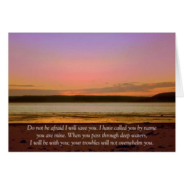 Var inte rädd hälsningskort (Framsidan Horizontal)