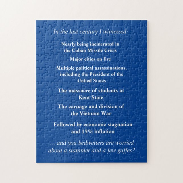 Var inte så rädd för att stödja Joe Biden Pussel (Vertikal)