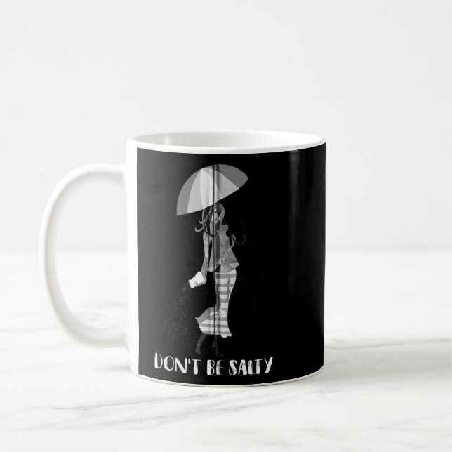 Var inte Salty Coola Sassy Females Zip Kaffemugg (Vänster)