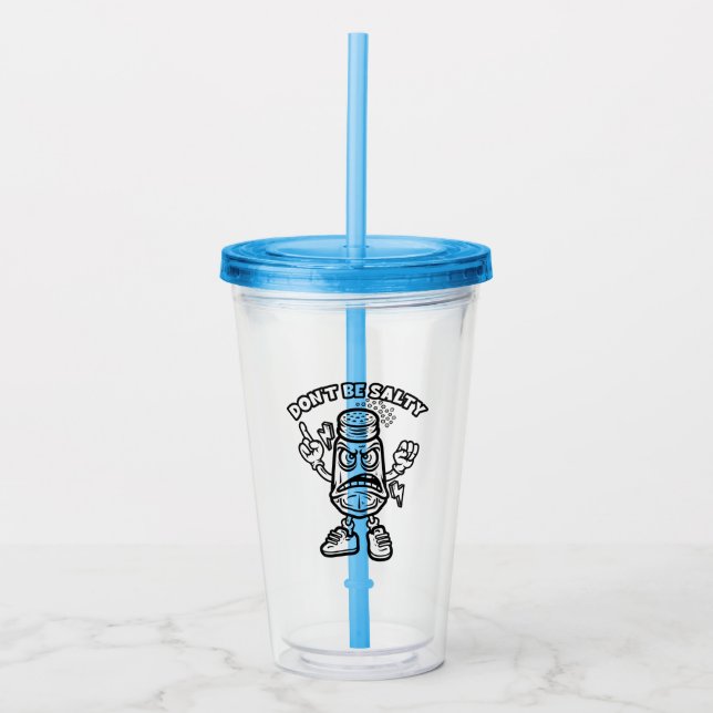 Var inte Salty, en fin illustration Take Away Mugg (Framsida)