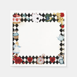 "Var inte sen" Alice i ONEderland Första födelseda Pappersservett