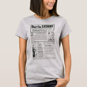 Var inte smal vintage annons t shirt