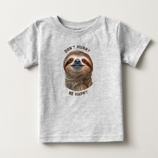 Var inte stressad Var Glad Lugn Leende Sengångare T Shirt (Framsida)
