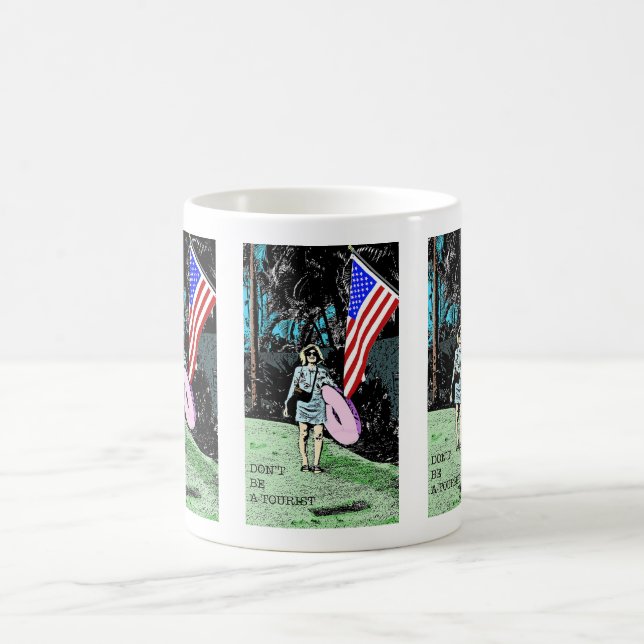 Var inte turist, kaffe, mugg (Center)