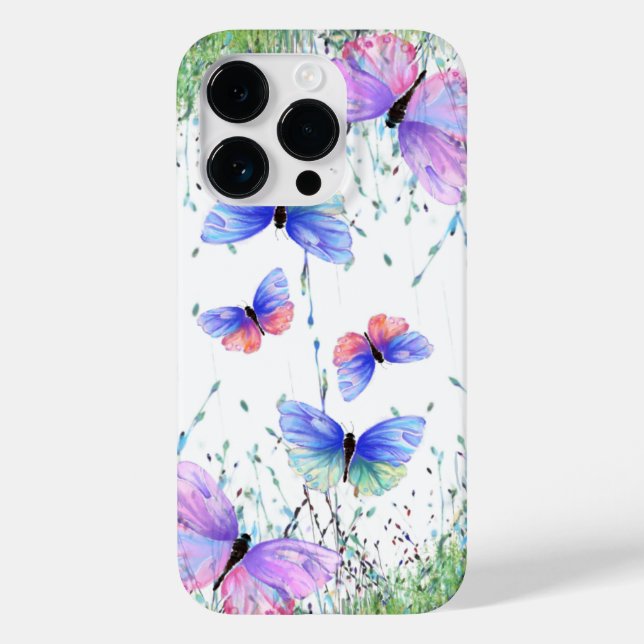 Vår iphone case Butterflies som flyger i naturen (Baksida)
