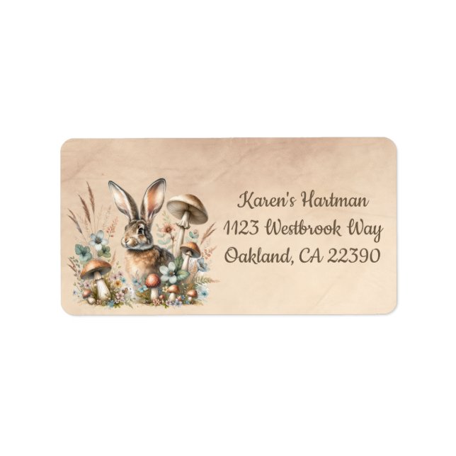 Vår Jack Rabbit Adressetikett (Framsidan)