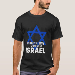 Var jag än står står står jag mot Israel T Shirt