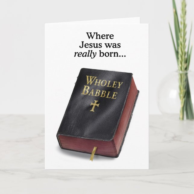 Var Jesus var Verkligen Born? Helgkort (Framsida)