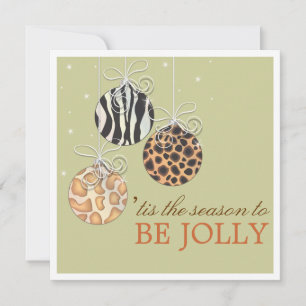 Var Jolly jul Ornamet Julfest Inbjudan