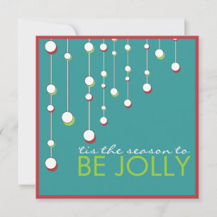 Var Jolly Modern Dekoration jul Party Inbjudningar