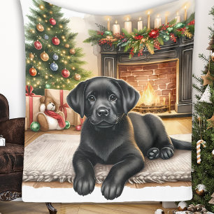 Vår Joy - Labrador Retriever - Svart lab Fleecefilt