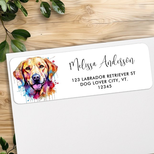 Vår Joy - Labrador-visitkort - Svart lab Returadress Etikett (Skapare uppladdad)