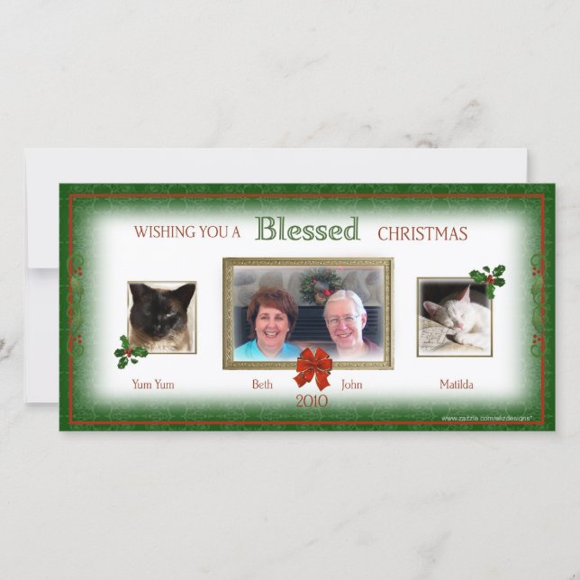 Vår jul tillsammans fotokort julkort (Framsida)