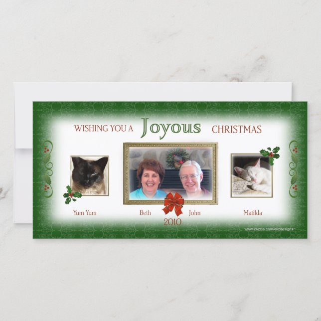 Vår jul tillsammans fotokort julkort (Framsida)