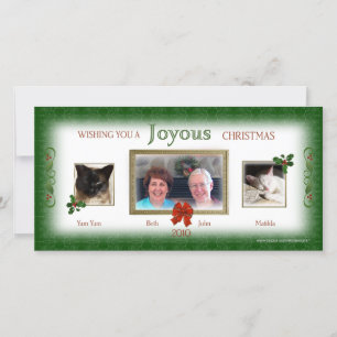 Vår jul tillsammans fotokort julkort