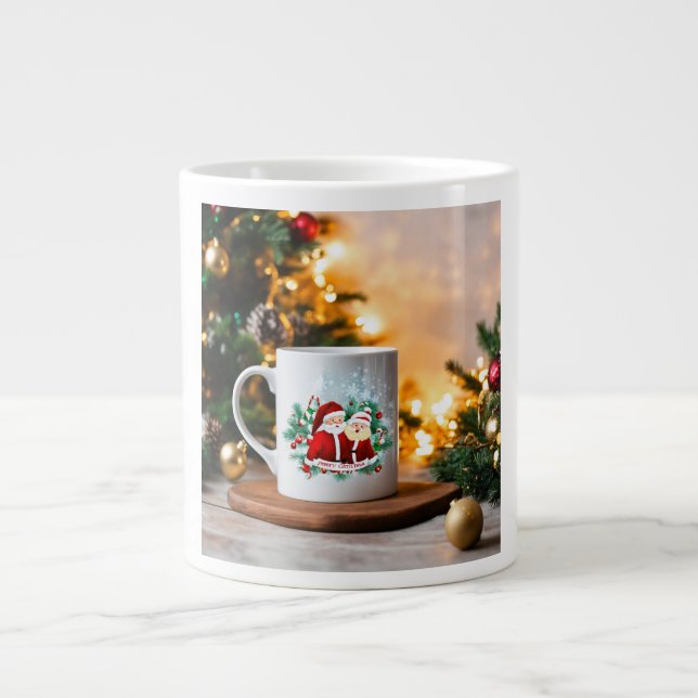 Vår julklapp i Mugg där festligheterna möts Jumbo Mugg (Framsidan)