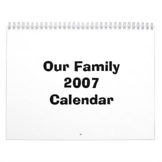 Vår kalender för familj 2007