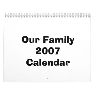 Vår kalender för familj 2007