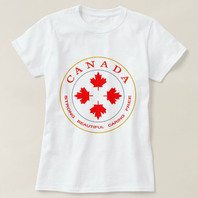 Vår kanadensiska symbol t shirt (Design framsida)