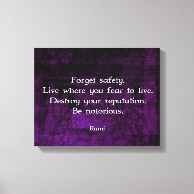 Var känd Rumi inspirationsoffert Canvastryck (Framsida)