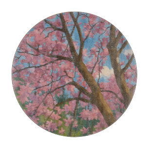 Vår-kanopi - Blommar Träd & Blå himmel-målning