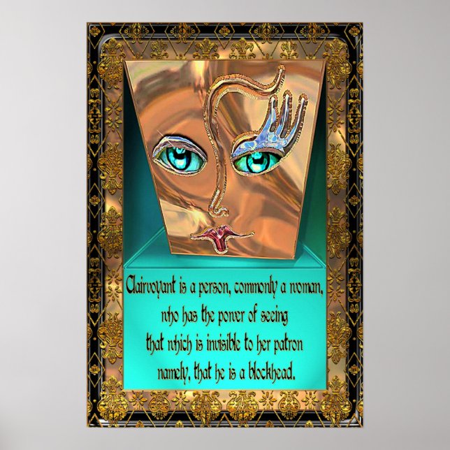 Var känslig med Blockhead-Poster Poster (Framsidan)