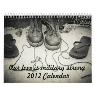 Vår kärlek är den militära starka kalendern kalender