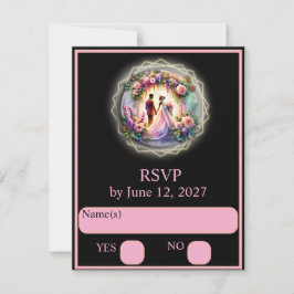 Vår kärlek är starkare än månens RSVP OSA Kort