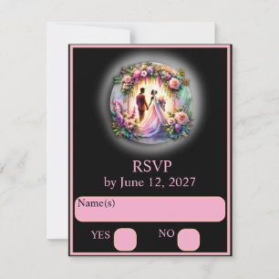 Vår kärlek är starkare än månens RSVP OSA Kort