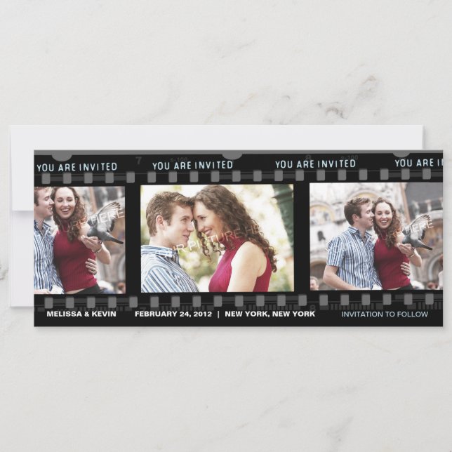 Vår kärlek-film - inbjudan (Framsida)