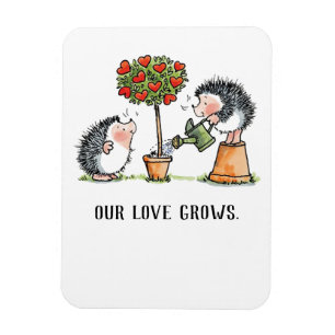 Vår Kärlek Grows Hedgehogs Magnet