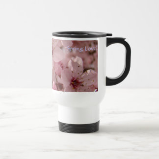 Vår kärlek Kaffe kopp Rosa Träd Blommar
