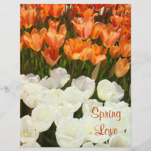 Vår kärlek Scrapbook papper Tulpan Blommor