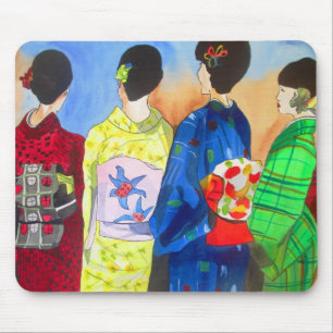 Vår kimono japansk Geisha Musmatta