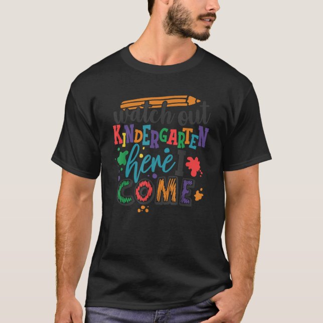 VAR KINDERGARTEN HÄR I KOM Lärare T Shirt (Framsida)