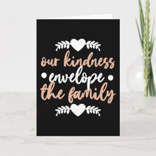 Vår Kindness-kuvert till familjen Kort