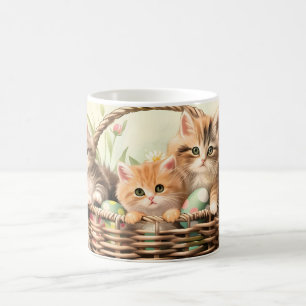 Vår Kitten Påsk Basket Kaffemugg